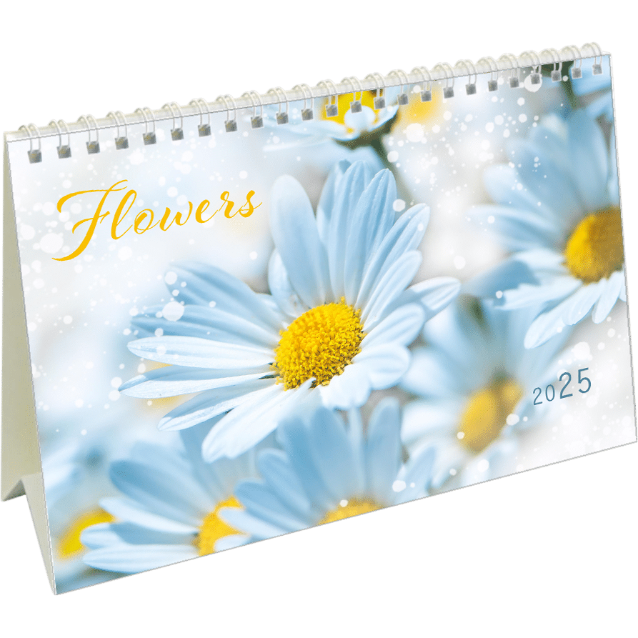 Calendrier de bureau Flowers 2025