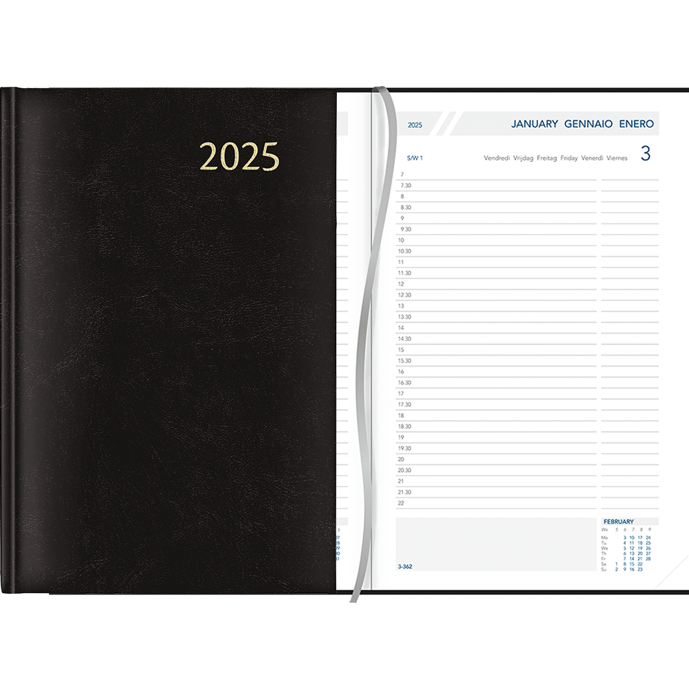 Agenda Daily 2025 Noir