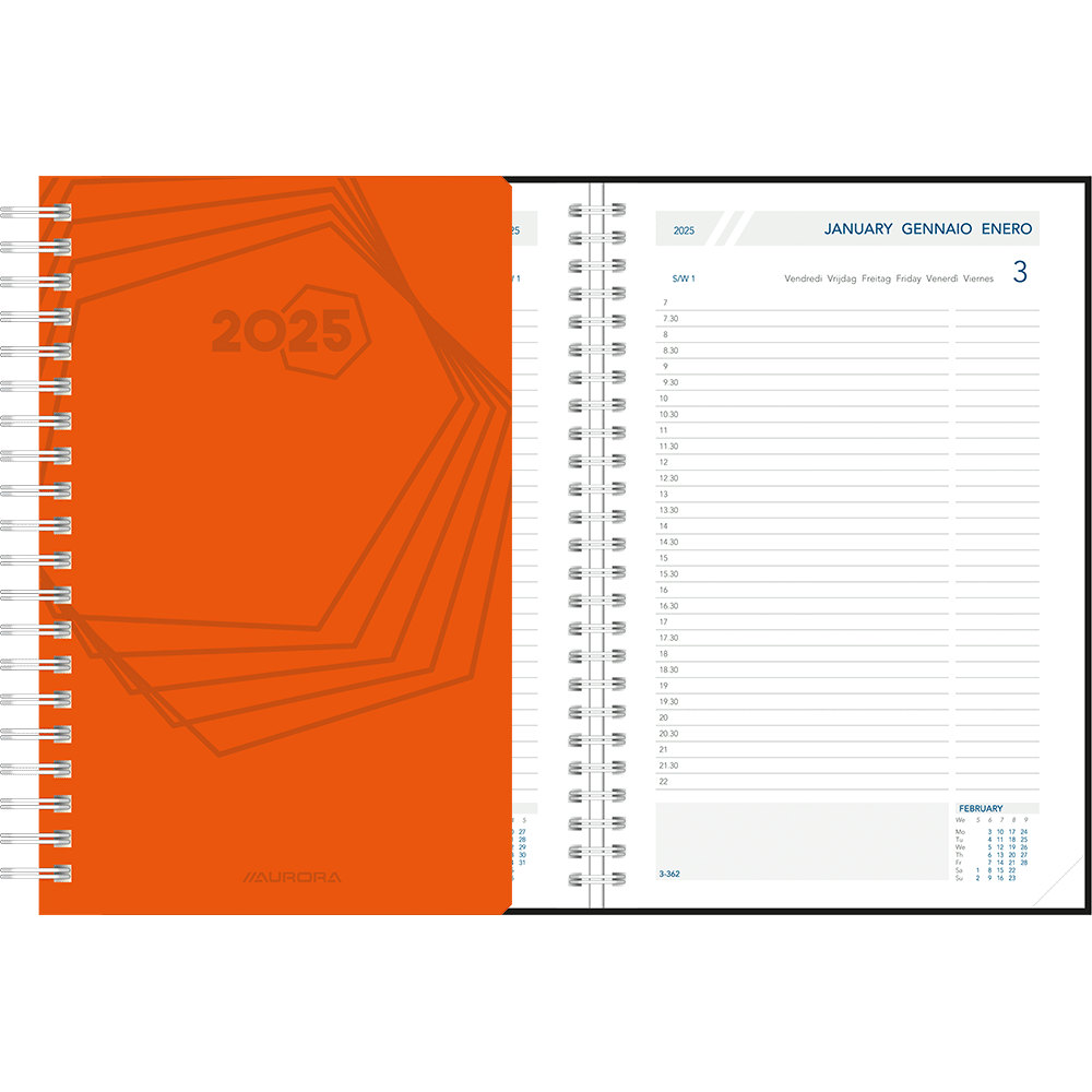 Agenda Daily wire-o 2025 Orange